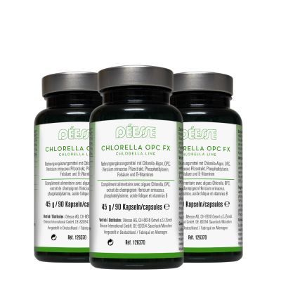 Chlorella OPC FX 45 g / 90 capsules Set de 3 Pieces