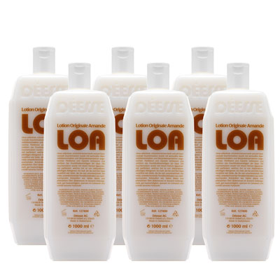 127410 - LOA bath/shower gel amande box 6 x 1 l