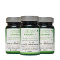 Chlorella set 3 products, 250 tablets 50g