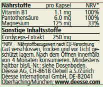 Cordyceps 18 g / 30 capsule