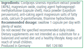 Cordyceps 18 g / 30 capsule