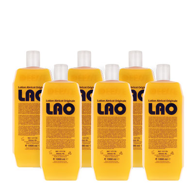127180 - LAO bath/shower gel abricot box 6x1 liter