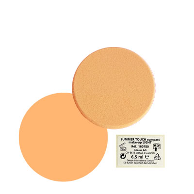 160780 - Summer touch compact make-up LIGHT refill with sponge, 6.5 ml