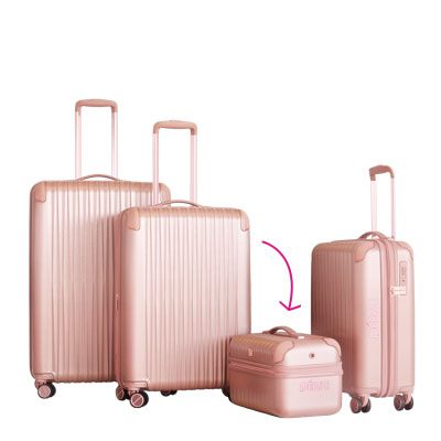 Déesse Beauty Case rose métallisé